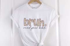 Bruh Read Your Bible Christian Humor Design | Faith Shirt Product Image 1