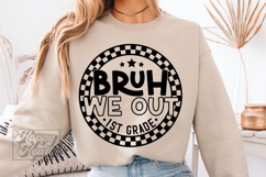 Bruh We Out 1st Grade SVG PNG Grade 1 Graduation Product Image 5