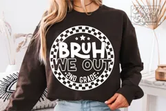 Bruh We Out 2nd Grade SVG PNG Grade 2 Graduation Product Image 3