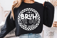 Bruh We Out 2nd Grade SVG PNG Grade 2 Graduation Product Image 4