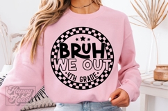Bruh We Out 4th Grade SVG PNG Grade 4 Graduation Product Image 5
