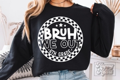Bruh We Out 6th Grade SVG PNG Grade 6 Graduation Product Image 3