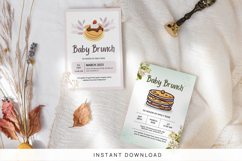 Brunch Shower Invitation Canva Template Product Image 2