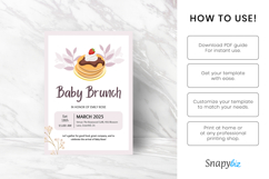 Brunch Shower Invitation Canva Template Product Image 5