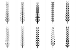 100 Hand Drawn Wreaths Brush Bundle Product Image 11
