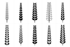 100 Hand Drawn Wreaths Brush Bundle Product Image 8