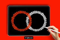 Christmas Wreath Procreate Brush | Holiday Floral Brush Product Image 2