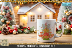 Brush Stroke Christmas Tree is a professional design that is available at 300dpi PNG to use for Sublimation, iron-on transfer, DTG Printing and normal printing.