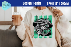 Catrina Sublimation T-shirt, Brush Stroke PNG Product Image 1