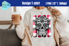 Skeleton Sublimation T-shirt, Brush Stroke PNG Product Image 1