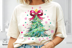 Whimsical Brush Stroke Christmas Tree Festive Holiday Png Product Image 2
