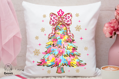 Whimsical Brush Stroke Christmas Tree Festive Holiday Png Product Image 3