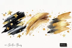 Watercolor New Years Brush Stroke | New Years PNG Product Image 1