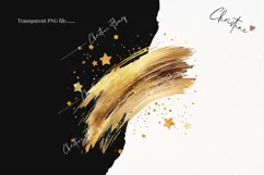 Watercolor New Years Brush Stroke | New Years PNG Product Image 2