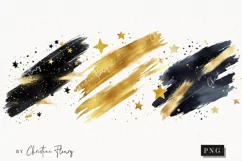 Watercolor New Years Brush Stroke | New Years PNG Product Image 1