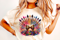 Makeup Coquette Bow PNG, Makeup Artist Sublimation Design Product Image 1