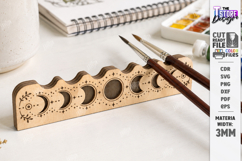 Wooden Paint Brush Holders Laser Cut Bundle | Desk Organizer Product Image 8