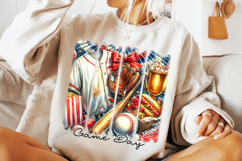 Baseball PNG Sublimation, Brushstroke Baseball PNG, Game Day Product Image 2