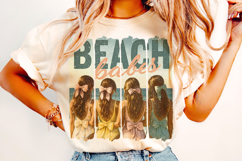 Vintage Coquette Swimsuit Ladies, Beach Babes PNG, Summer Product Image 2