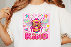 Brushstroke Bee Kind PNG Product Image 3