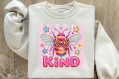 Brushstroke Bee Kind PNG Product Image 4