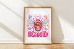 Brushstroke Bee Kind PNG Product Image 5