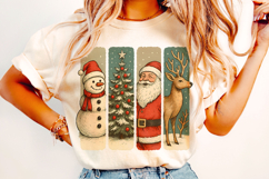 Christmas Brushstroke PNG, Merry Christmas, Santa Claus PNG Product Image 3
