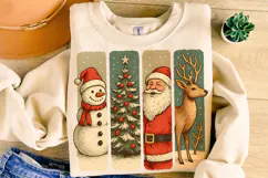 Christmas Brushstroke PNG, Merry Christmas, Santa Claus PNG Product Image 1