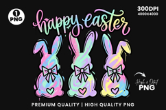  Easter Bunny PNG, Easter PNG, Sublimation Designs, Kids Easter Shirt, Brushstroke PNG, Spring PNG, Bunny Clipart, My First Easter, Easter Crafts, Watercolor Bunny