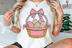 Easter Egg Basket PNG, Egg Basket, Easter Egg Hunting Bag Product Image 3