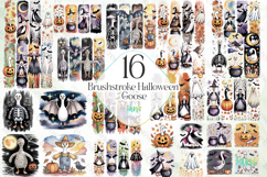 Brushstroke Halloween Goose Sublimation Product Image 1