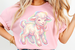 Easter Lamb PNG, Religious Easter PNG, Christian Easter SVG, Lamb of God SVG, He is Risen PNG, Faith Sublimation, Church Shirt Design, Sunday School Craft, Bible Verse Art, Watercolor Lamb PNG