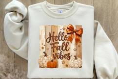 Brushstroke Hello Fall Vibes PNG Product Image 4