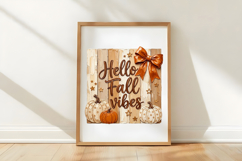 Brushstroke Hello Fall Vibes PNG Product Image 5
