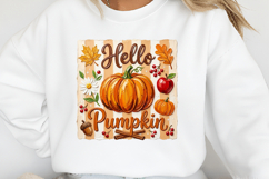 Brushstroke Hello Pumpkin PNG Product Image 2