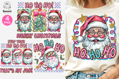 Funny Santa Claus Ho Ho Ho Sarcastic Christmas Sublimation Product Image 1