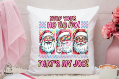 Funny Santa Claus Ho Ho Ho Sarcastic Christmas Sublimation Product Image 3