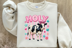 Brushstroke Holy Cow PNG Product Image 4