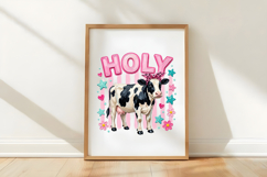 Brushstroke Holy Cow PNG Product Image 5