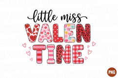 Brushstroke Little Miss Valentine PNG Product Image 1
