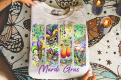 Mardi Gras Brushstroke PNG, Fleur De Lis PNG, King Cake PNG Product Image 4