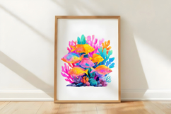 Brushstroke Neon Summer Clipart PNG Product Image 3