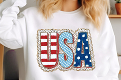 Brushstroke Patriotic USA Png, Brushstroke American Flag Png Product Image 3