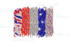 PNG Brushstroke Glitter Patches, American Patriotic colors, Product Image 2