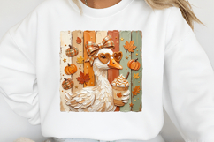 Brushstroke Preppy Fall Goose PNG Product Image 2