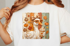 Brushstroke Preppy Fall Goose PNG Product Image 3