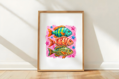 Brushstroke Preppy Fish PNG Product Image 5