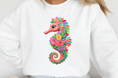 Brushstroke Seahorse PNG Product Image 2