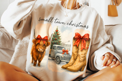 Small Town Christmas PNG, Howdy Christmas PNG, Western PNG Product Image 3