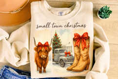 Small Town Christmas PNG, Howdy Christmas PNG, Western PNG Product Image 4